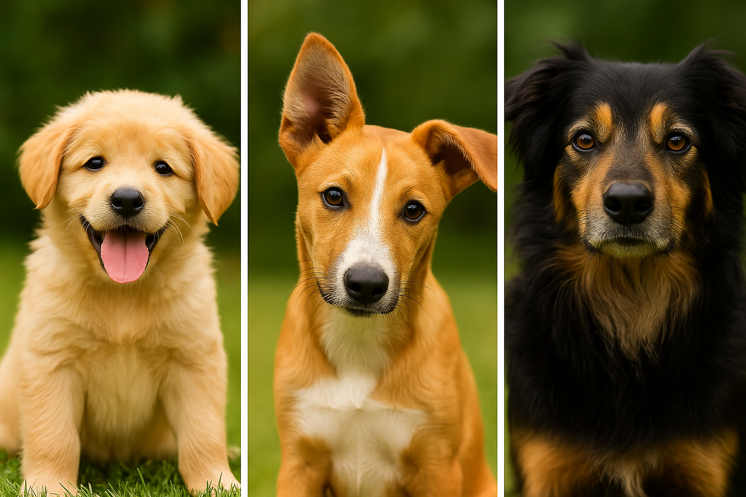 3 Hunde_Welpe_Junghund_Adult