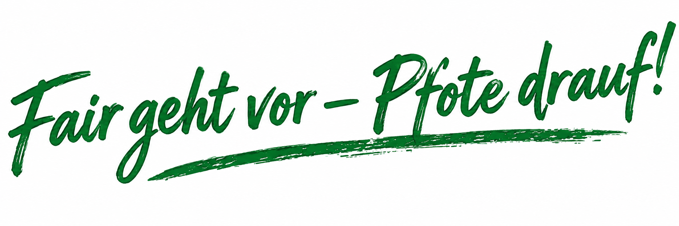 Fair geht vor – Pfote drauf!